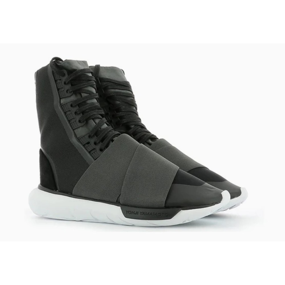 adidas Men's 7.5 (Women's 9) Y-3 Qasa Boot 'Charcoal Black' BB4803